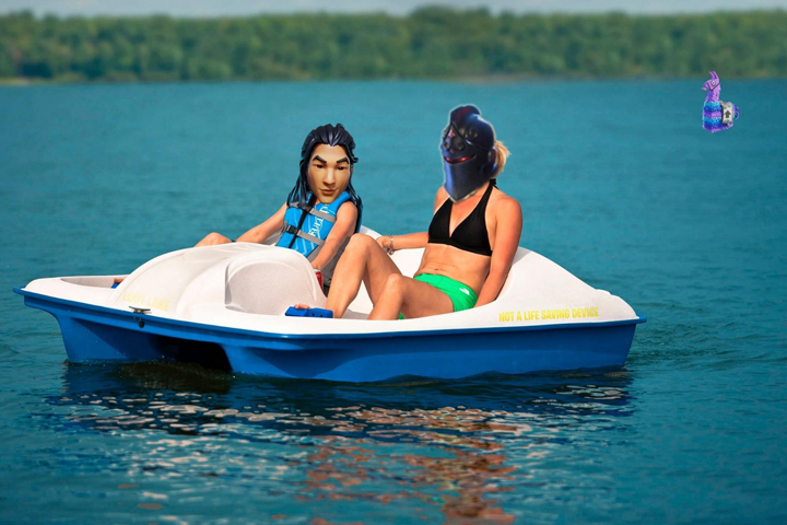 Fortnite : Pédalo, véhicule à Loot Lake - Fan concept